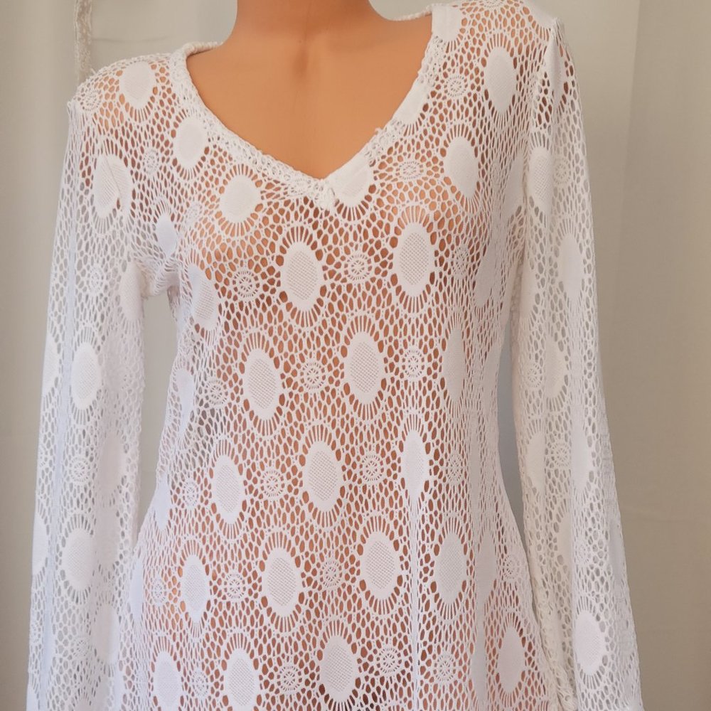 Croft & Barrow Long-Sleeve Mesh Top!